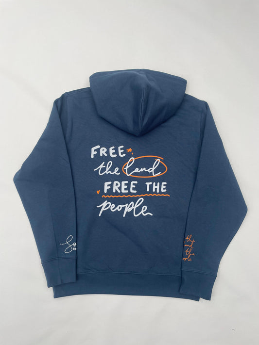 Waves of Freedom Hoodie – Ocean Blue