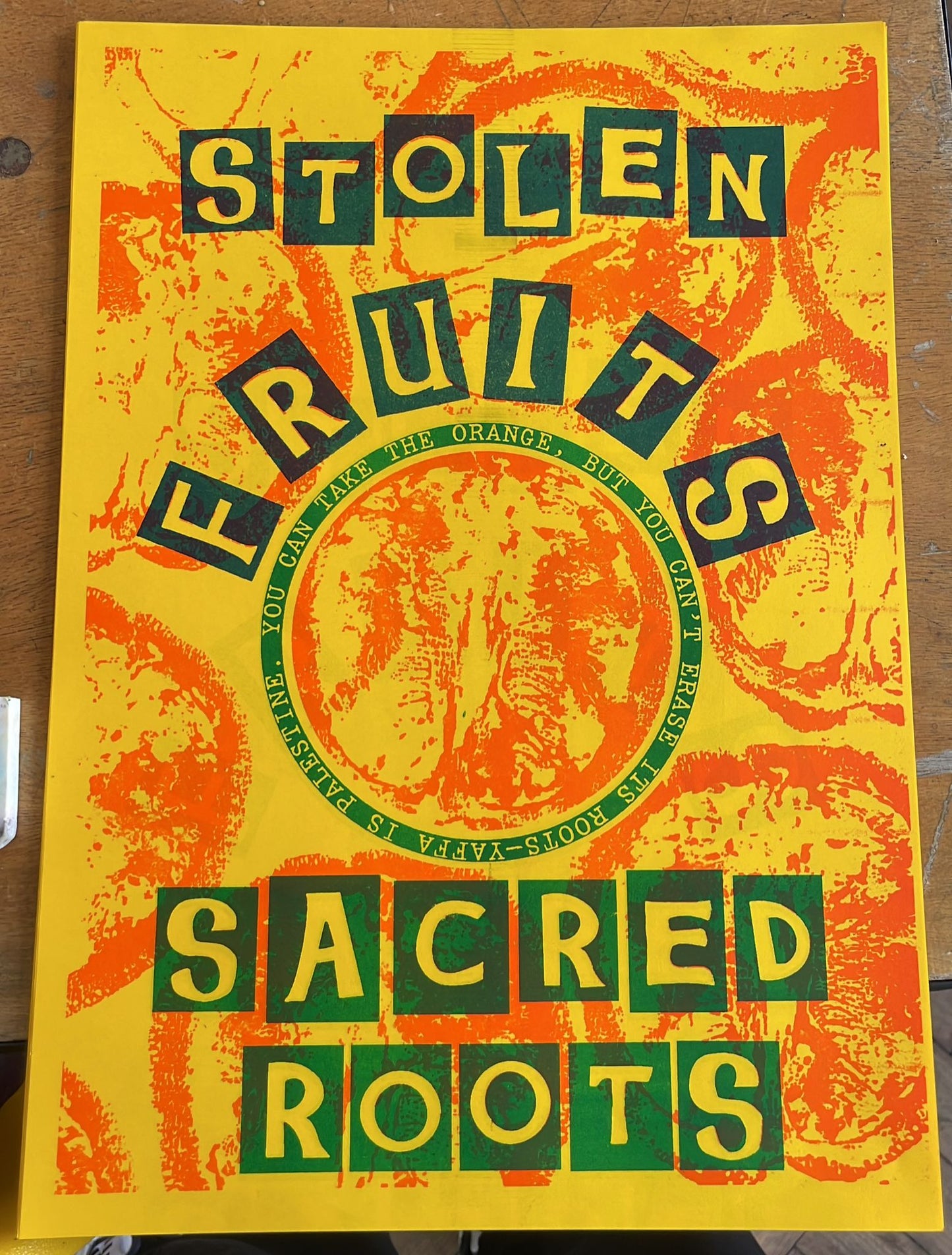 The Orange Testifies - Limited Edition Risograph Print by Nafeesah