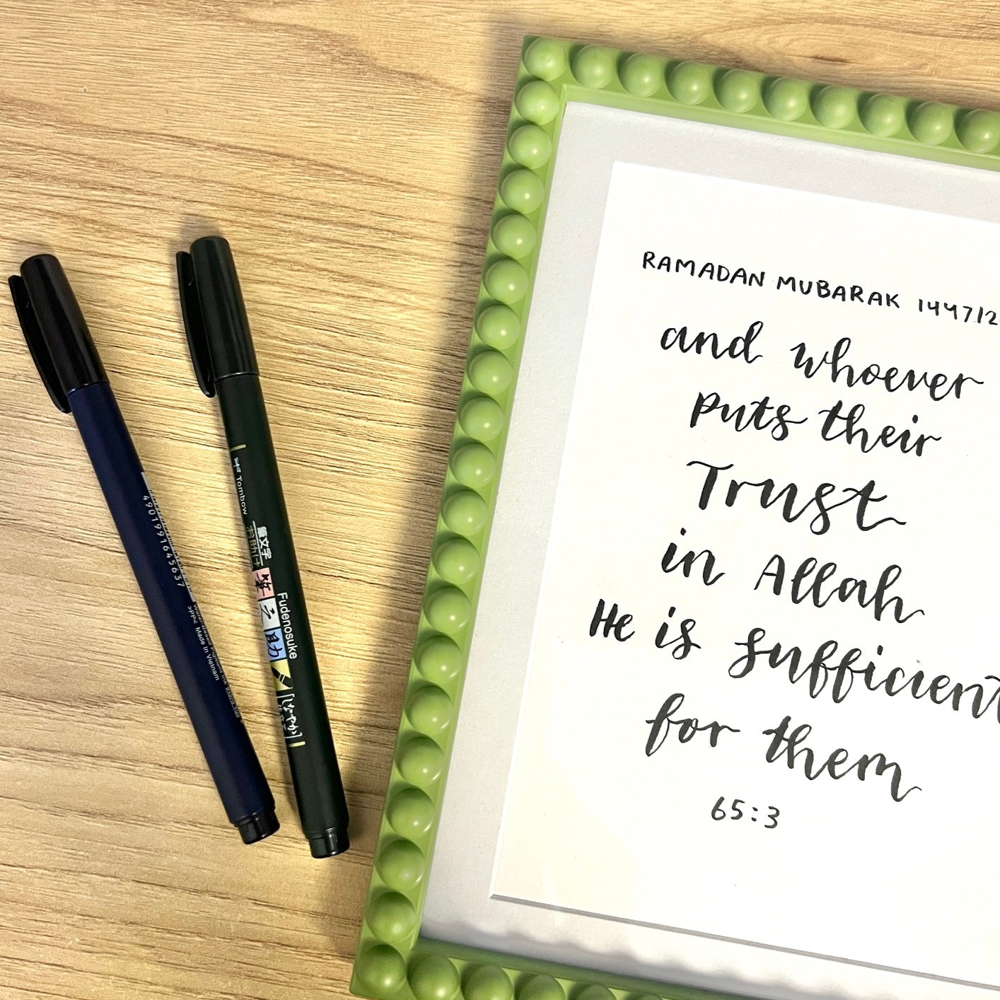 Inked With Intention – Hand Calligraphed Frames