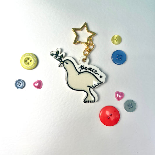 Dove Of Peace Keychain