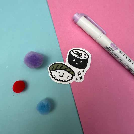 Sushi Doodle Sticker