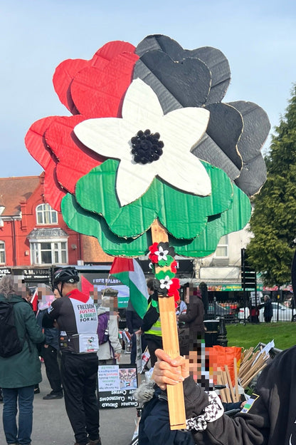 The Palestinian Poppy Giant Cardboard Placard Cutout