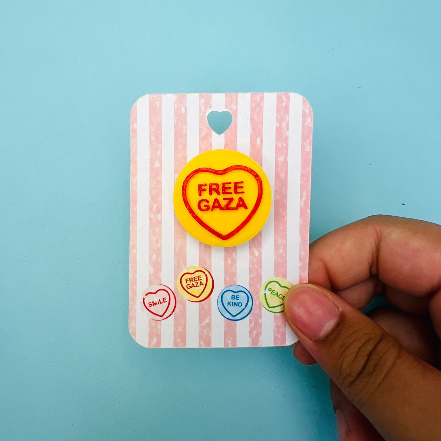 Love heart Pin Badge