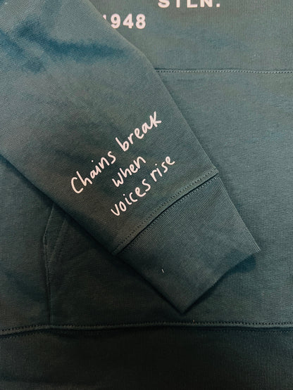 Peace Doodles Set – Teal/navy & Pink (Hoodie + Joggers)