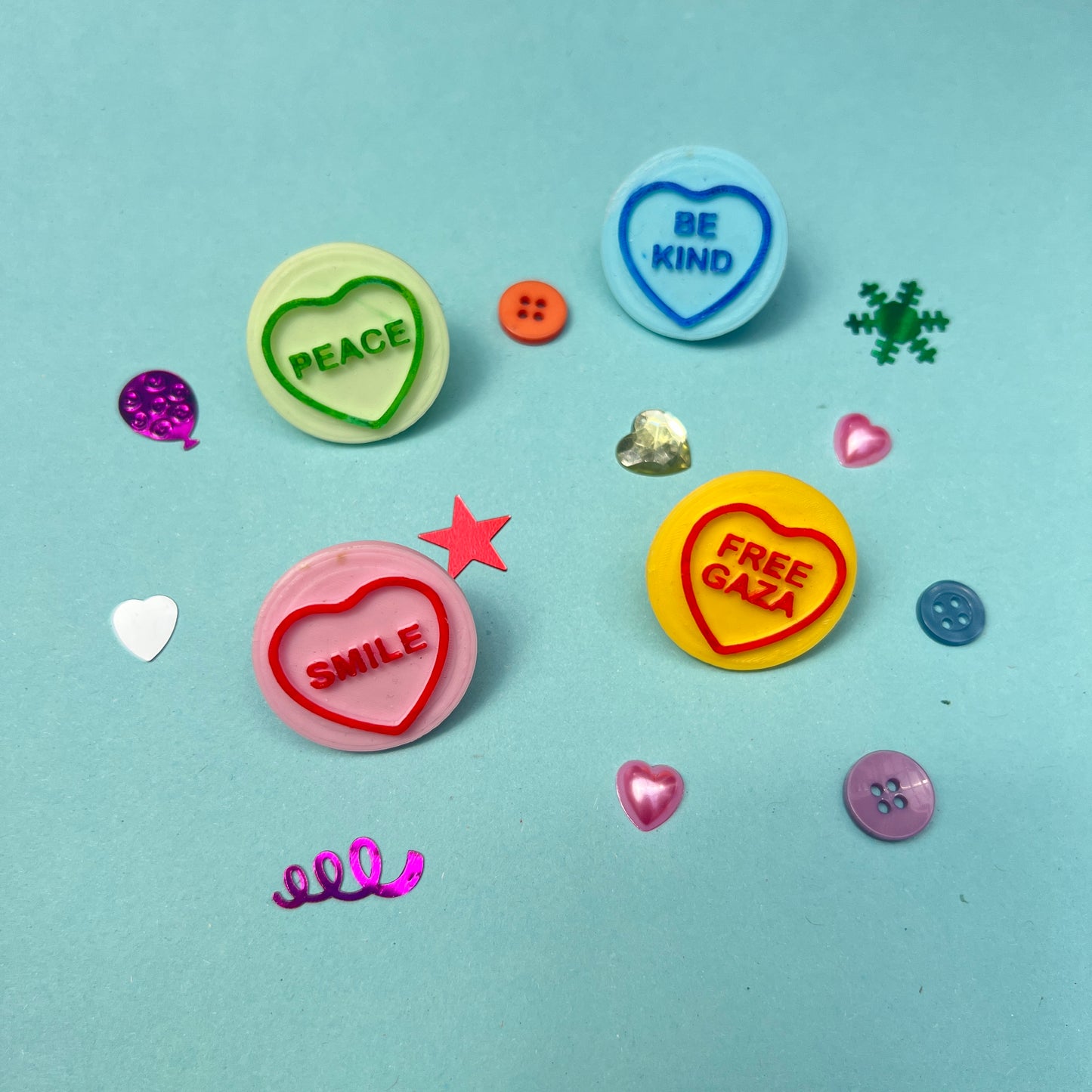 Love heart Pin Badge