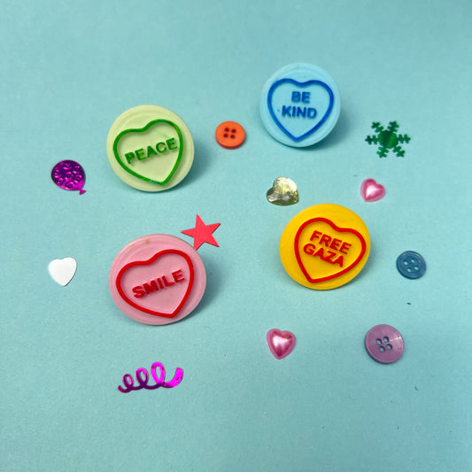 Love heart Pin Badge