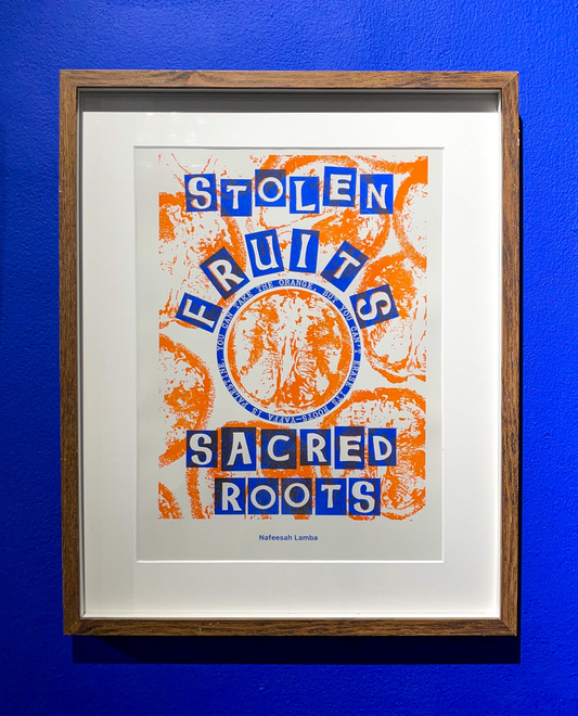 The Orange Testifies - Limited Edition Risograph Print by Nafeesah