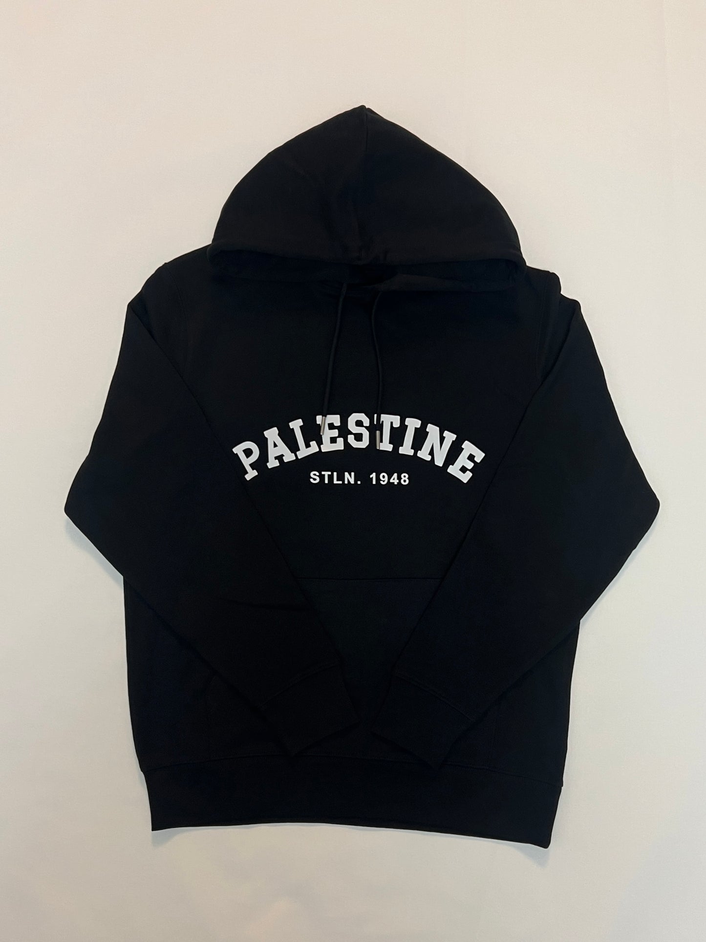 Rooted in Truth Hoodie – Palestine 1948 (Burgandy & Black)