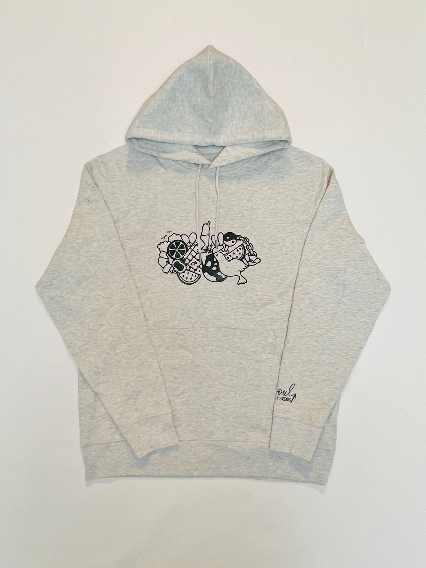 Peace Doodles Hoodie – Grey