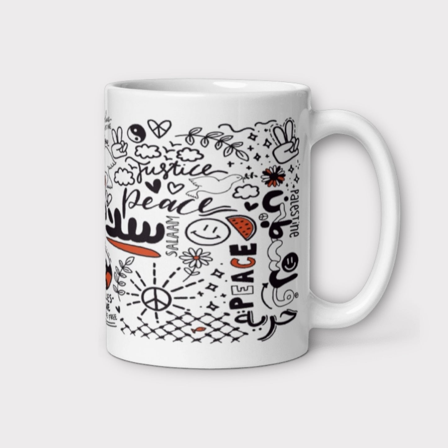 Peace Doodles Mug