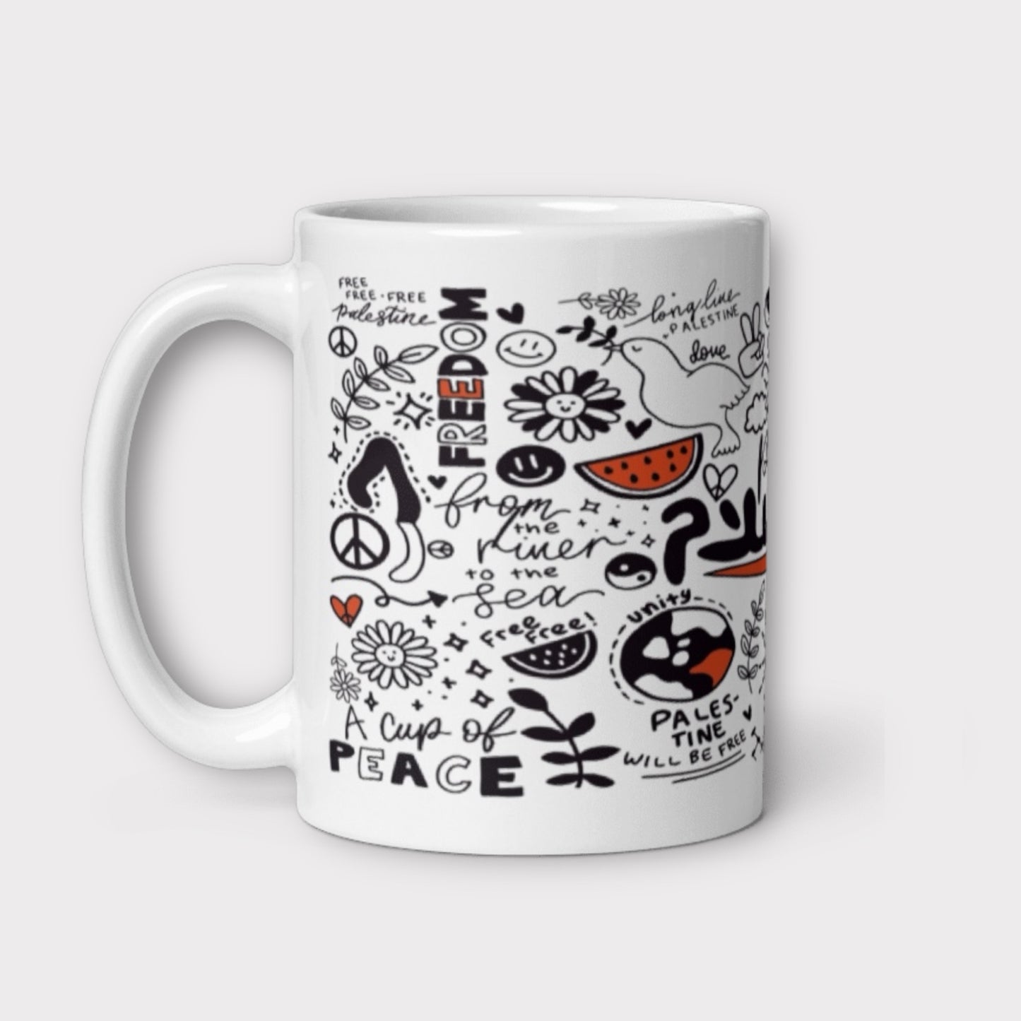 Peace Doodles Mug