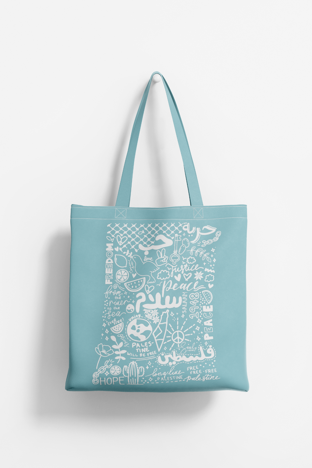 Peace Doodles Tote Bag